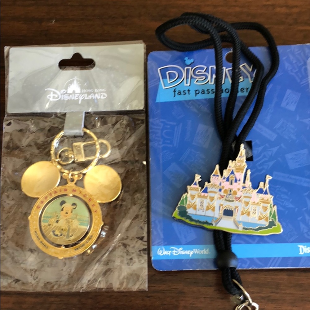 Disney Keychain and Fastpass Holder